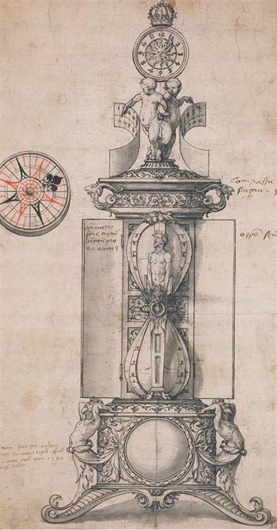 Design for Anthony Denny's Clocksalt Hans Holbein